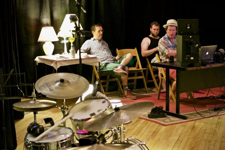 Dave Clark, DRFTR, Joe Lapinski - Odd Fellows Temple Pop-Up Studio, Aug 2017